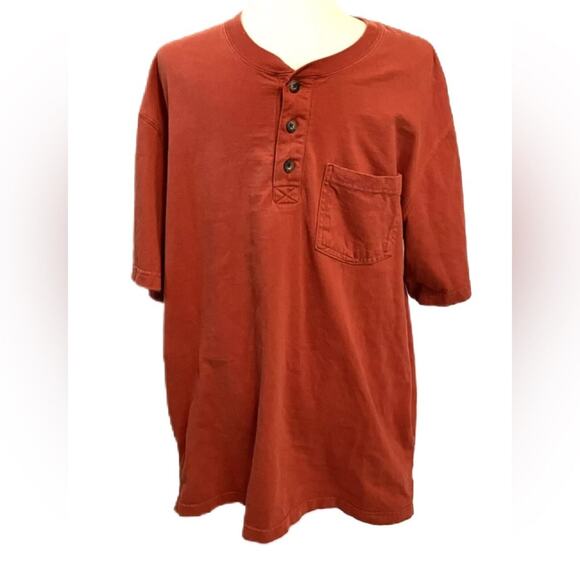 Duluth Trading Company Men’s 3 Button Henley Relaxed Fit Longtail Tee (2XL) - Picture 1 of 4